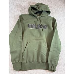 ThirtyTwo Double Tech Snowboard Hoodie Mens Medium Military Green Fleece NWT